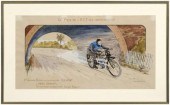 1913 Gamy Motorcycle poster, G
