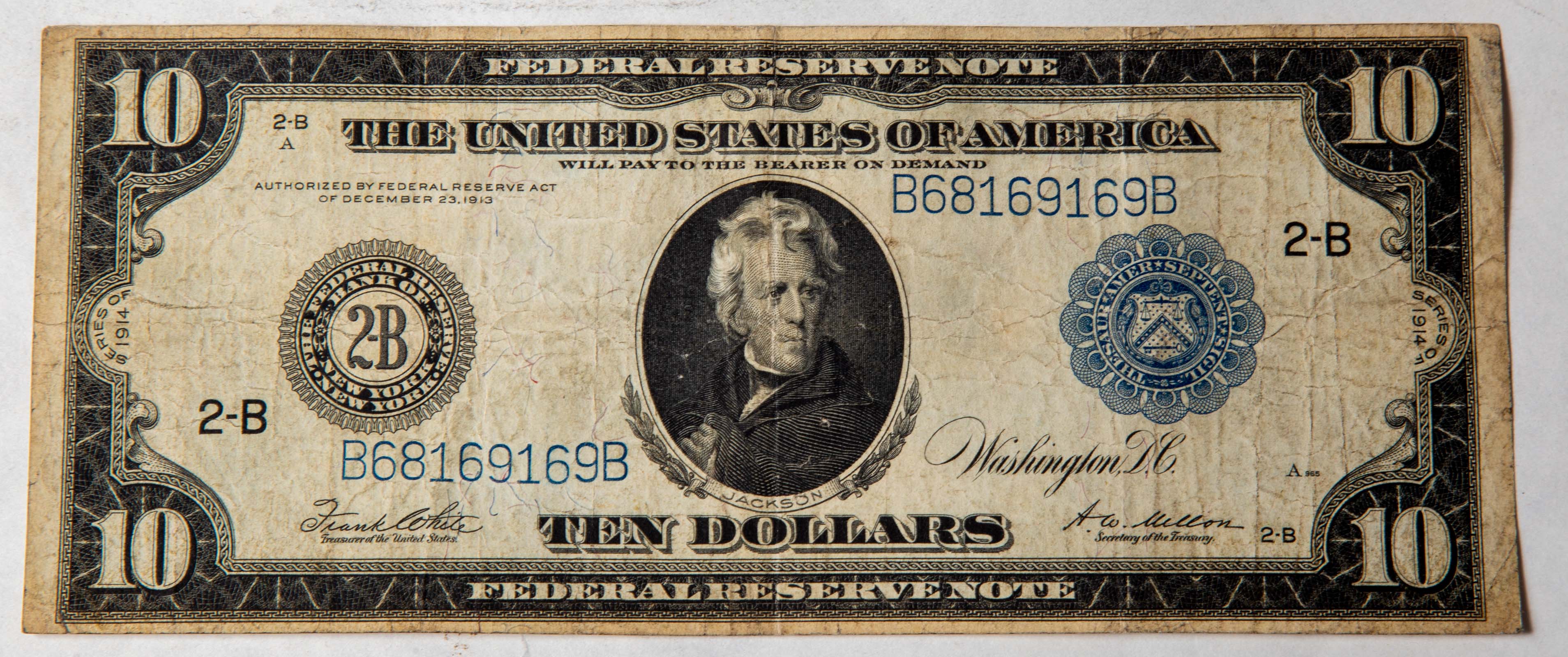 1914 $10 FEDERAL RESERVE NOTE