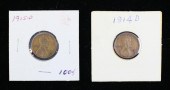 1914 AND 1915 LINCOLN WHEAT PE