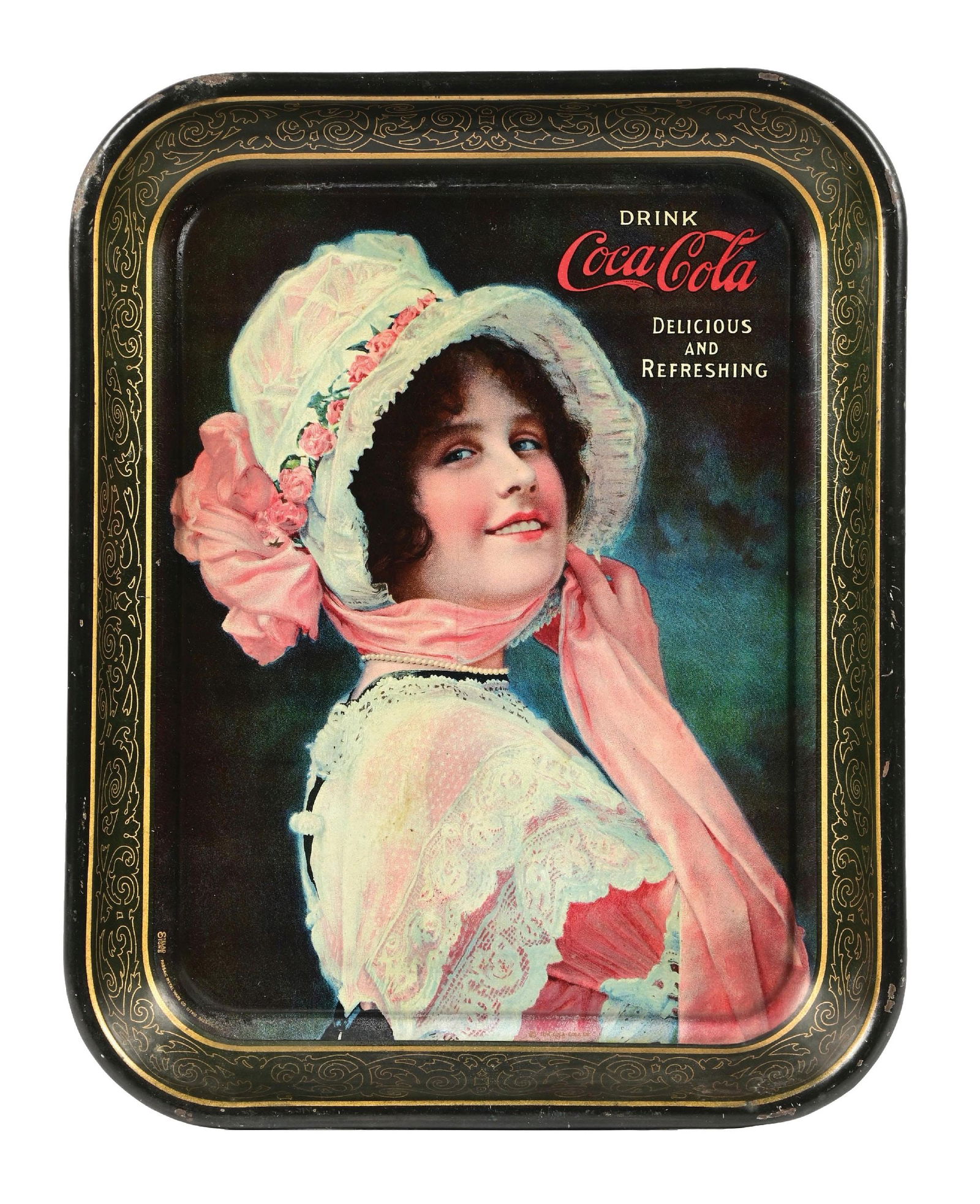 1914 BETTY COCA-COLA TRAYA nice