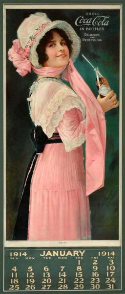 1914 Coca-Cola Calendar with