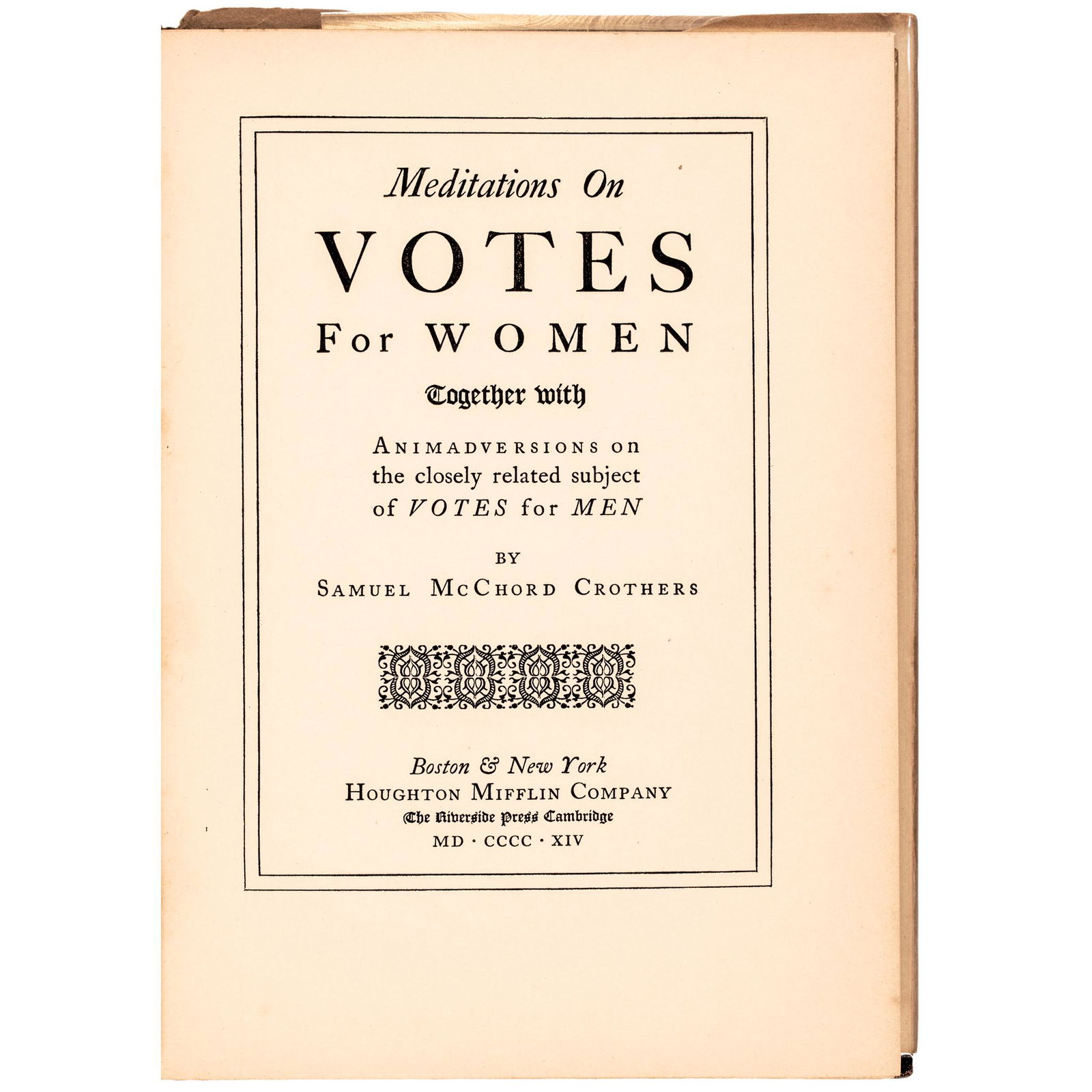 1914-DATED FIRST EDITION BOOK,