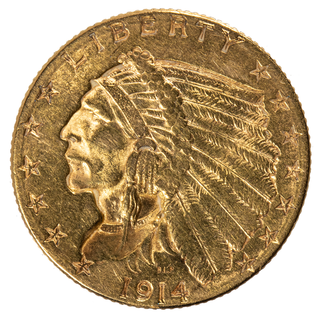 1914D $2 1/2 QUARTER EAGLE,