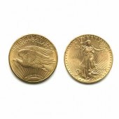 1914D $20 St. Gaudens<br />