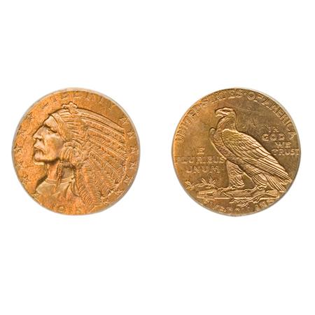 1915 $5 Indian 	 