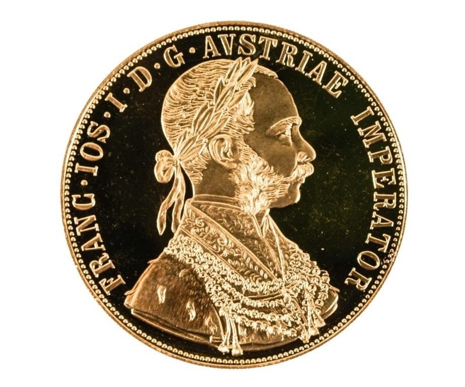 1915 Austrian 4 Ducat gold coin.