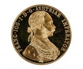 1915 Austrian 4 Ducat gold coi