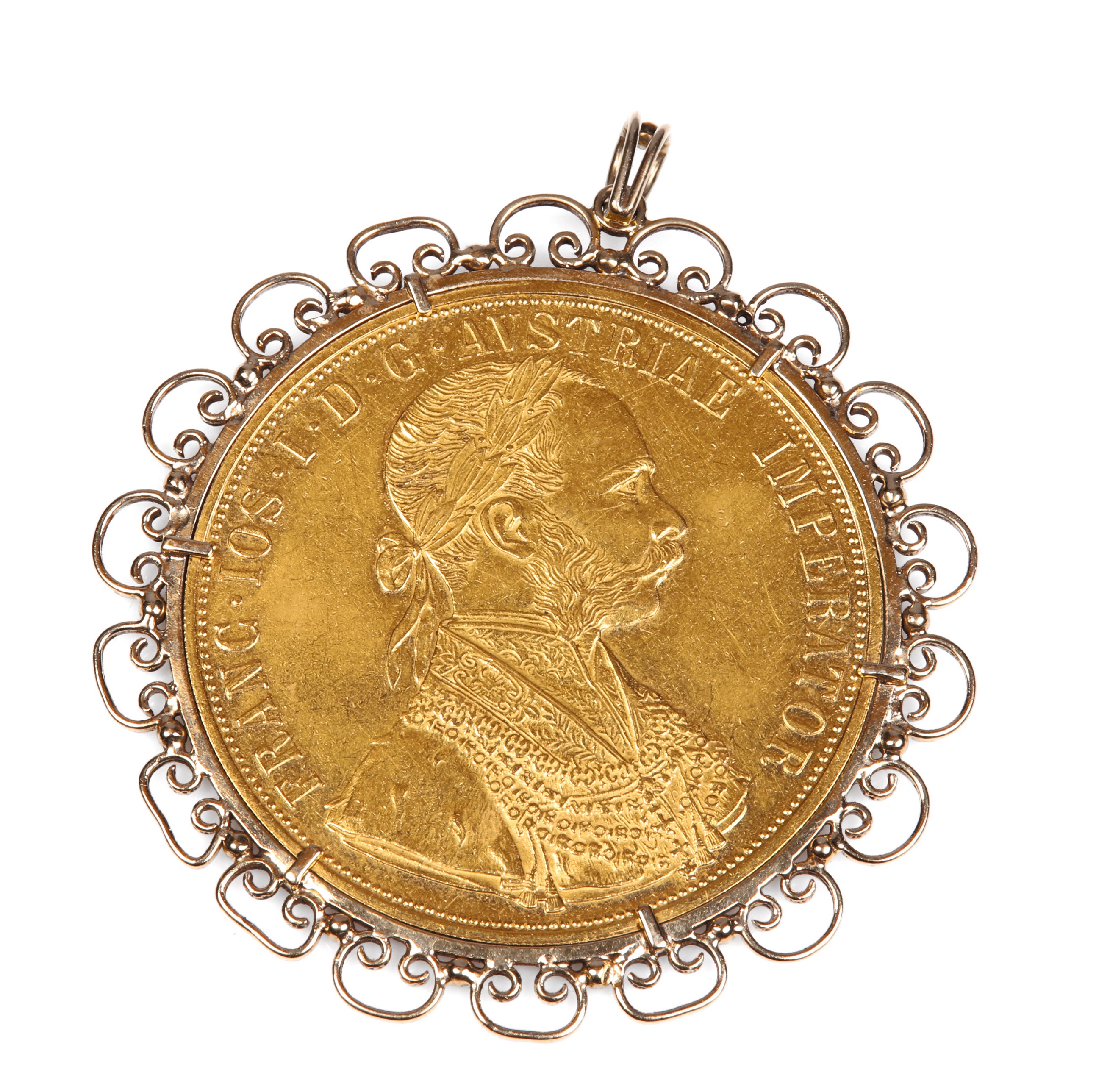1915 Austrian Franz Josef I 4 ducat