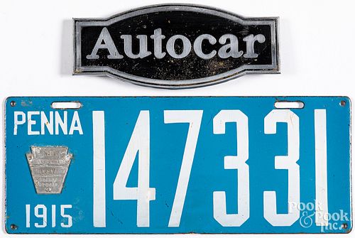 1915 ENAMELED PENNSYLVANIA