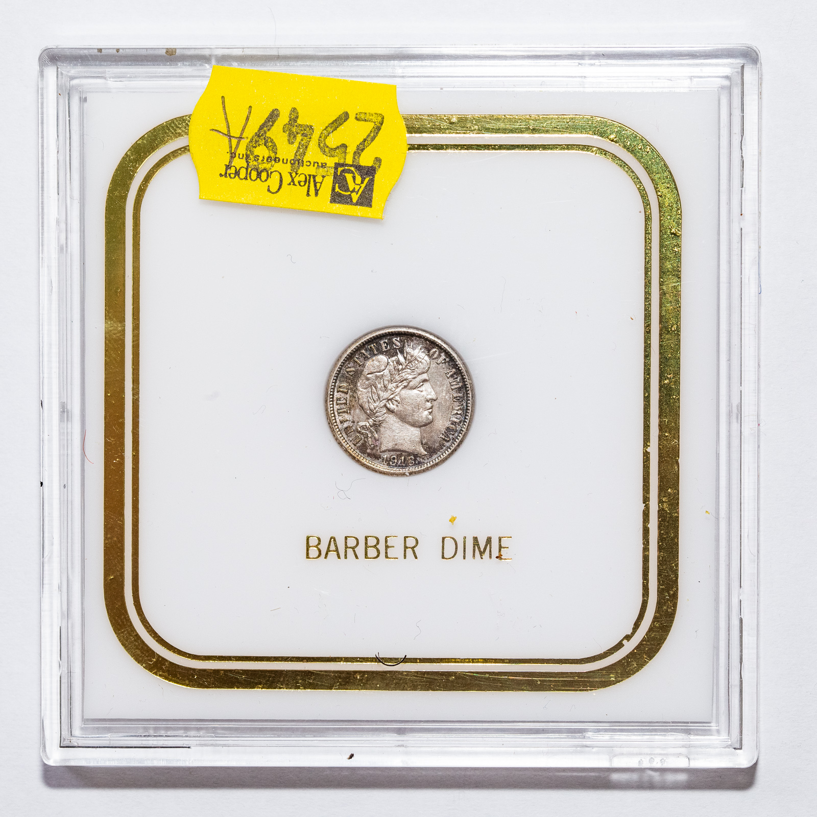 1916 BARBER DIME MS60 In nice
