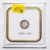 1916 BARBER DIME MS60 In nice