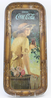 1916 COCA COLA ELAINE TRAY, RE