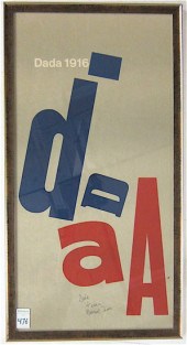 1916 DADA SILKSCREEN POSTER au