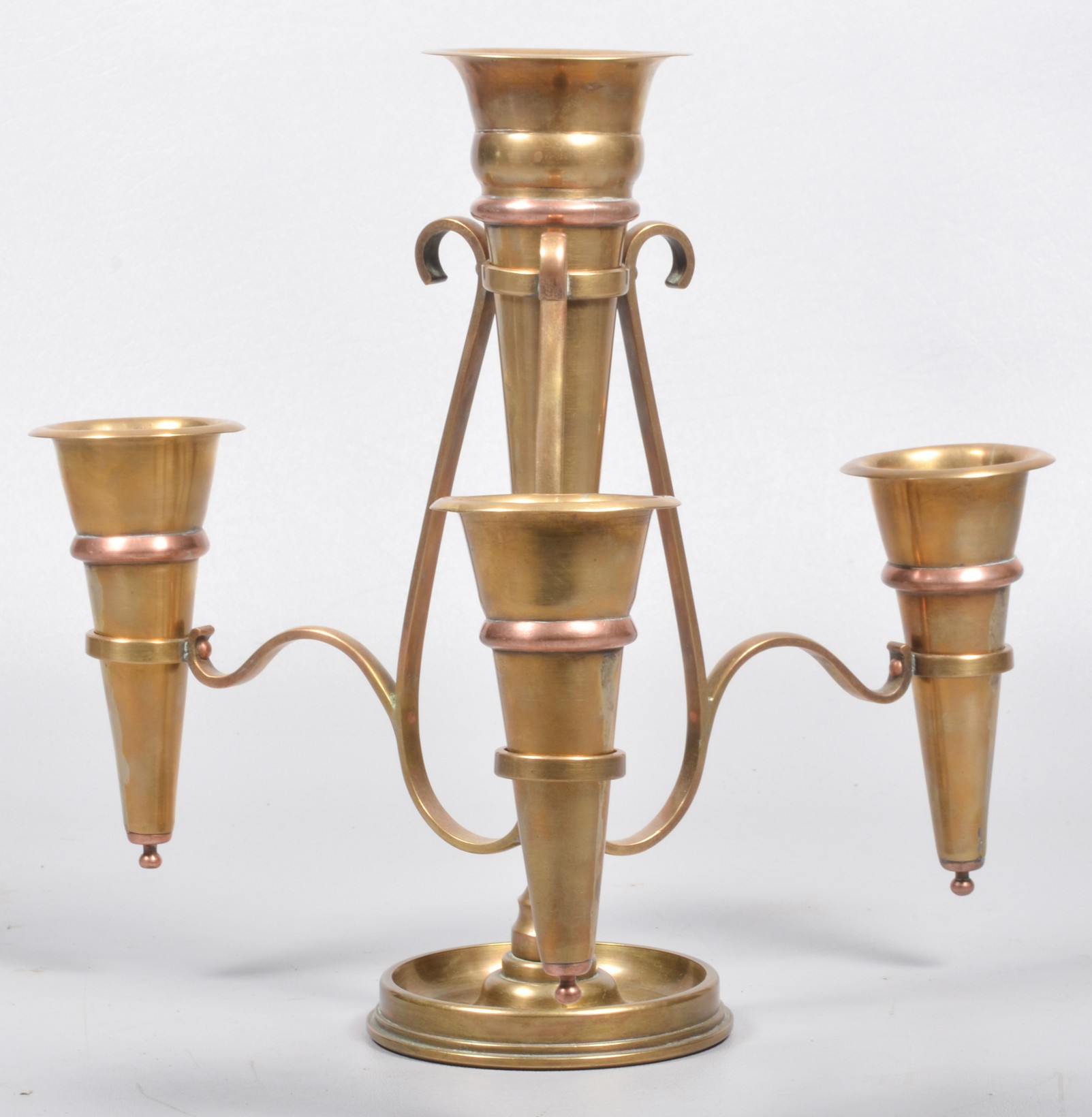 1916 WWI trench art epergne,