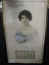 1918 Advertising Calendar Youn