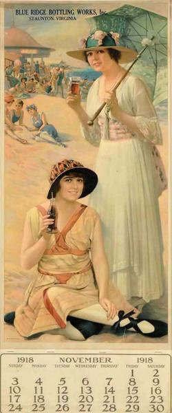 1918 Coca-Cola Calendar. 