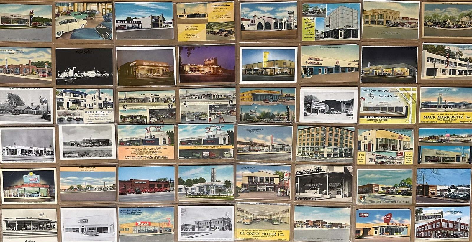 192 POSTCARDS - AUTOMOBILE