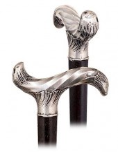 192. SILVER DRESS CANE -CA. 18
