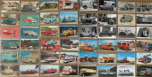 192 TRUCK RELATED POSTCARDS FR