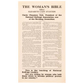 1920 BROADSIDE THE WOMANS BIBL