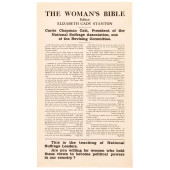 1920 BROADSIDE THE WOMANS BIBL