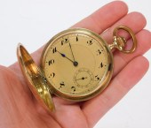 1920'S 14K GOLD SWISS HUNTERS