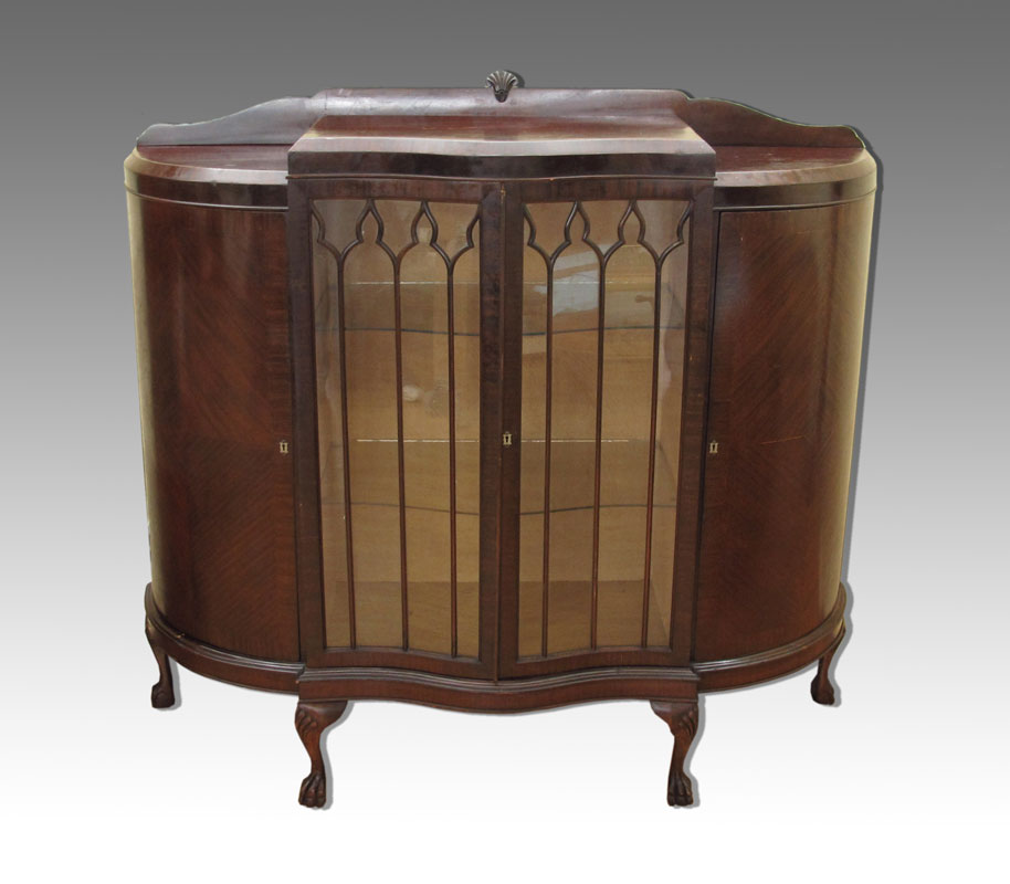 1920's ART DECO SERPENTINE FRONT