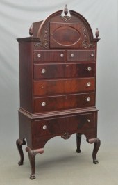 1920's bonnet top mahogany hig