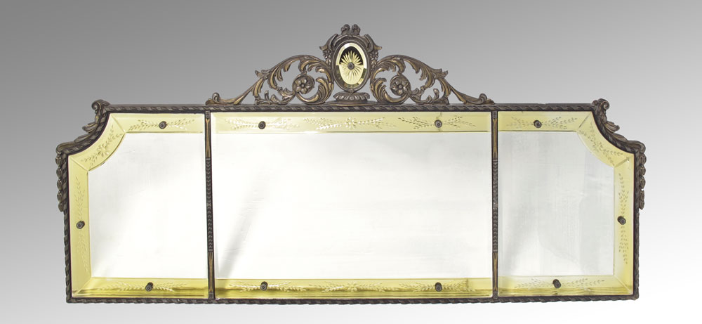 1920'S BUFFET MIRROR: Three parts