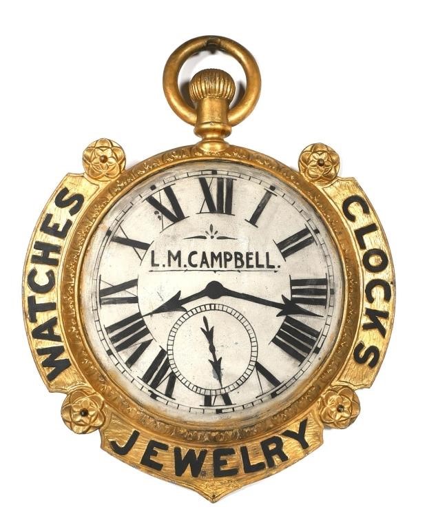 1920S JEWELER'S HANGING SIGN,