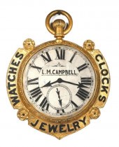 1920S JEWELER'S HANGING SIGN,