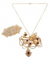 1920'S STYLE 2PC JEWELRY GROUP