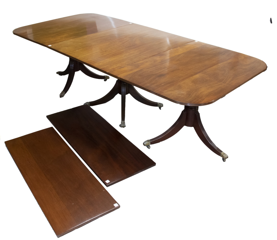 1920'S THREE PART MAHOGANY PEDESTAL