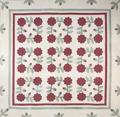 1920S VINTAGE ROSE OF SHARON WREATH