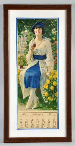 1921 Coca-Cola Calendar.  Nicely