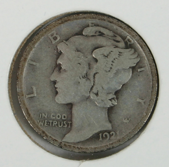 1921-D Mercury Dime