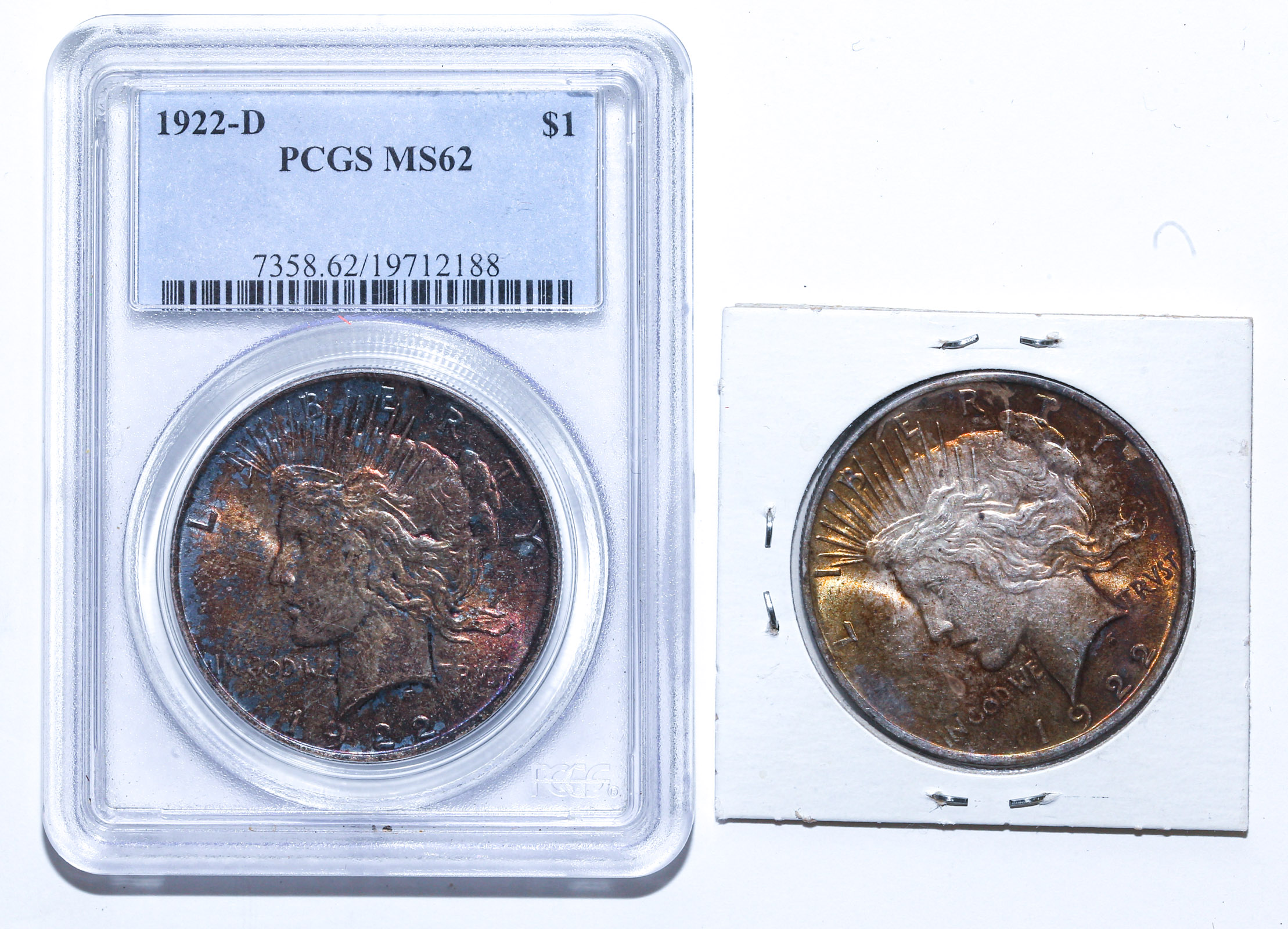 1922-D PEACE DOLLAR PCGS MS62