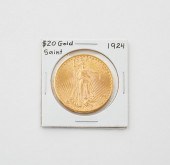 1924 $20 GOLD SAINT-GAUDENS CO
