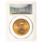 1924 $20 SAINT PCGS MS64 Almos