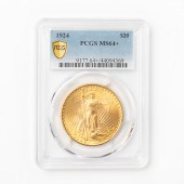 1924 $20 ST GAUDENS "DOUBLE EA