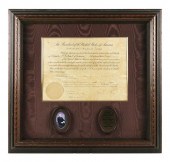 1924 COMMISSION SIGNED BY CALV