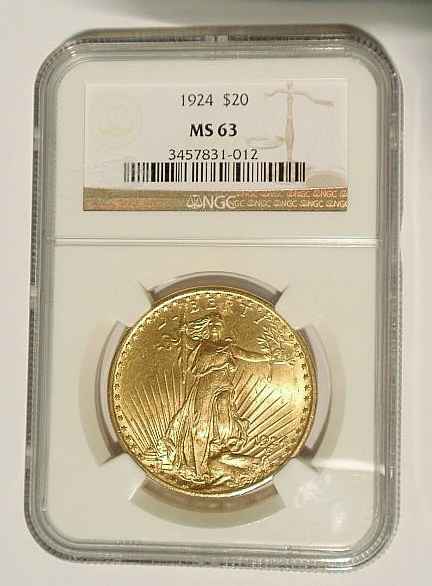 1924 St. Gaudens twenty-dollar gold
