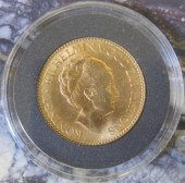 1925 NETHERLANDS TEN GULDEN GO