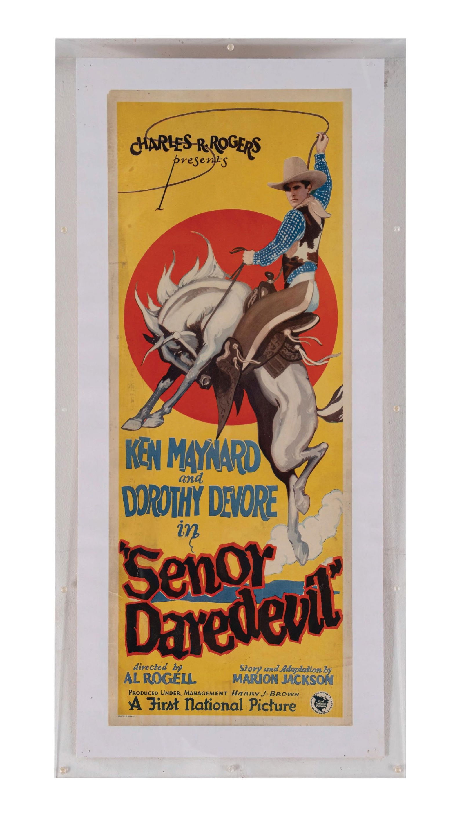 1926 "SENOR DARE DEVIL" INSERT