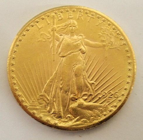 1926 St. Gaudens twenty-dollar gold