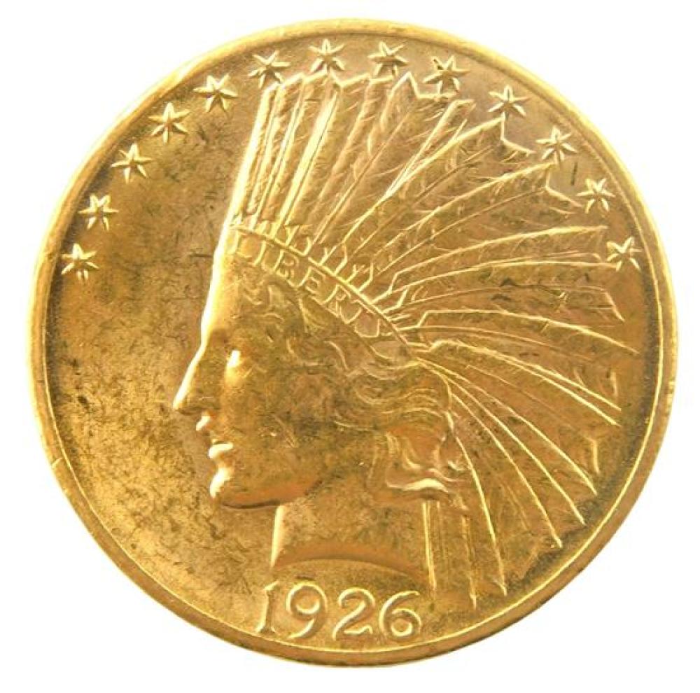 †1926 TEN DOLLAR GOLD COIN, MINT