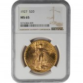 1927 $20 GOLD ST GAUDENS DOUBL