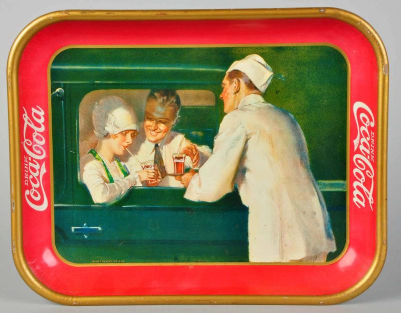 1927 Coca-Cola Serving Tray. 