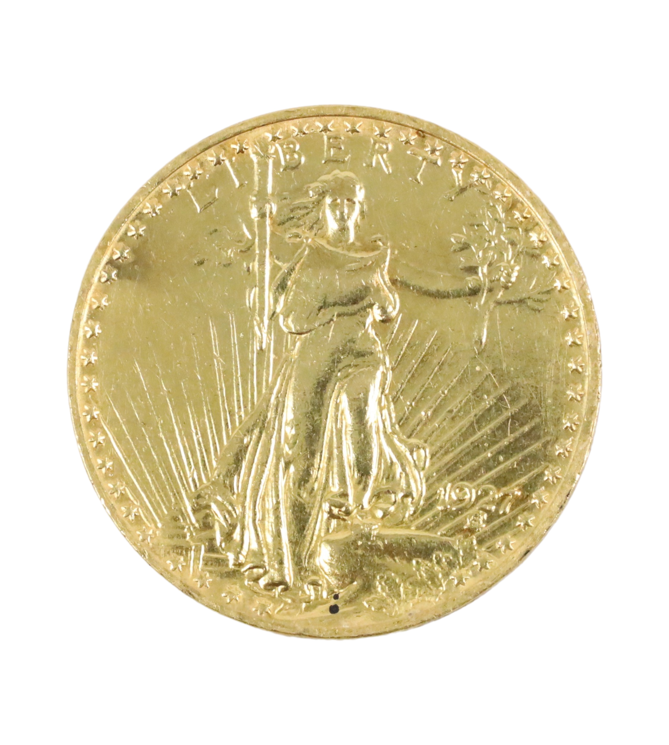 1927 MS65 GOLD $20 ST. GAUDEN
