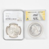 1927-S PEACE SILVER DOLLAR NGS